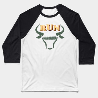 Bull Run: Crypto Finance Design Baseball T-Shirt